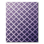 Lavender Geometric Diamond Lattice Rug
