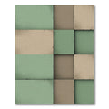 Sage and Earthy Tone Geometric Block Rug
