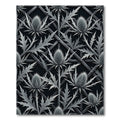 Gothic Silver Thistle Lattice Rug