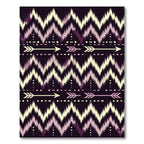 Tribal Arrow Chevron Amber Plum Rug