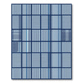Indigo Grid Geometric Checkered Rug