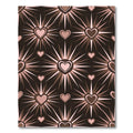 Radiant Heartburst Brown Pink Rug