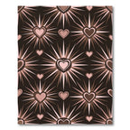 Radiant Heartburst Brown Pink Rug
