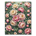 Elegant Blush Peony Botanical Garden Rug