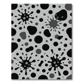 Monochromatic Splatter Polka Dot Mix Rug
