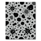 Monochromatic Splatter Polka Dot Mix Rug