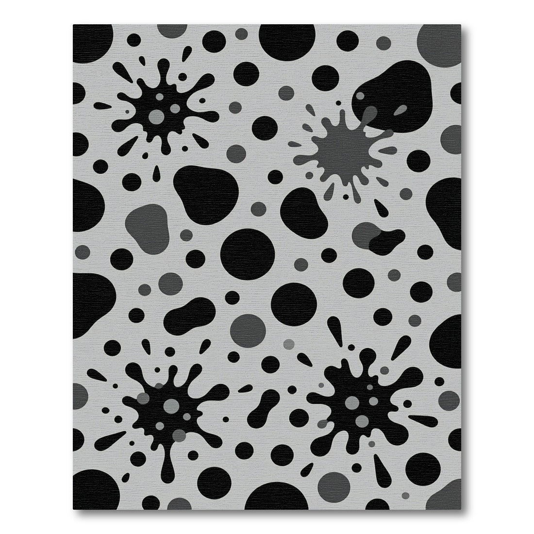 Monochromatic Splatter Polka Dot Mix Rug