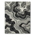 Monochromatic Contour Wave Abstract Rug