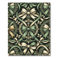 Victorian Sage And Cream Ribbon Damask Rug