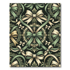 Victorian Sage And Cream Ribbon Damask Rug