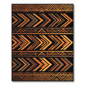 Bold Amber Geometric African Arrow Rug