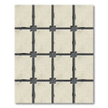 Vintage Sandstone Grid Tile Rug