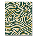 Green Gold Labyrinth Vehicle Weave Rug