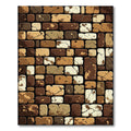 Rustic Cracked Brickwork Area Rug
