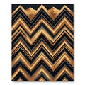 Earthy Mountain Range Chevron Rug