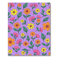 Purple Wildflower Meadow Floral Rug