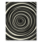 Monochromatic Swirl Concentric Circles Rug