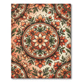 Terracotta Floral Medallion Bloom Rug