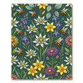 Busy Bee and Wildflower Meadow Rug