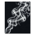 White wispy smoke abstract swirls Rug