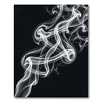 White wispy smoke abstract swirls Rug