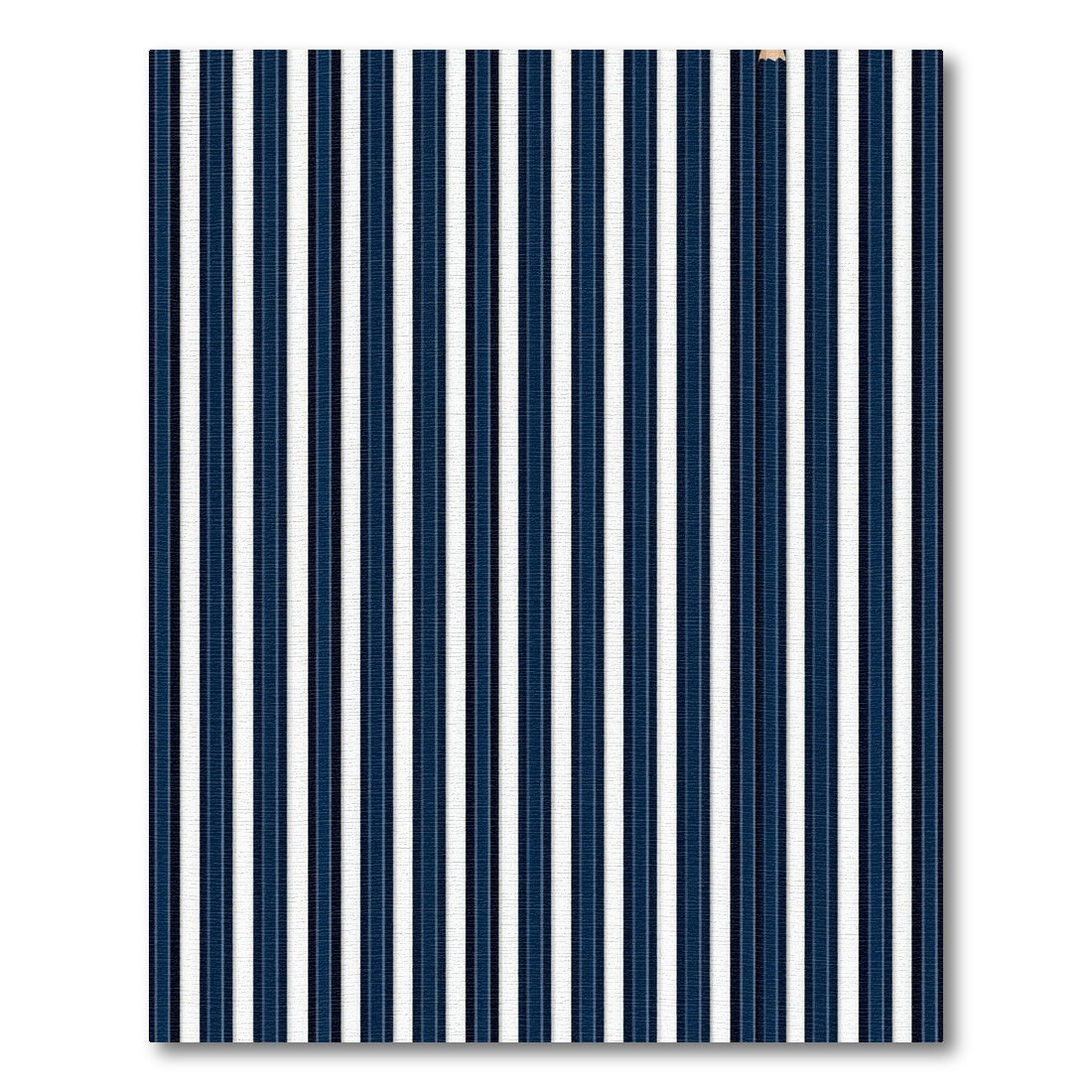 Navy White Pinstripe Elevation Rug