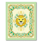 Golden Lion Regal Emblem Nature Rug