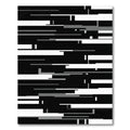 Monochrome Abstract Bar Rectangles Rug