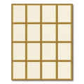 Golden Grid Minimalist Geometric Frame Rug