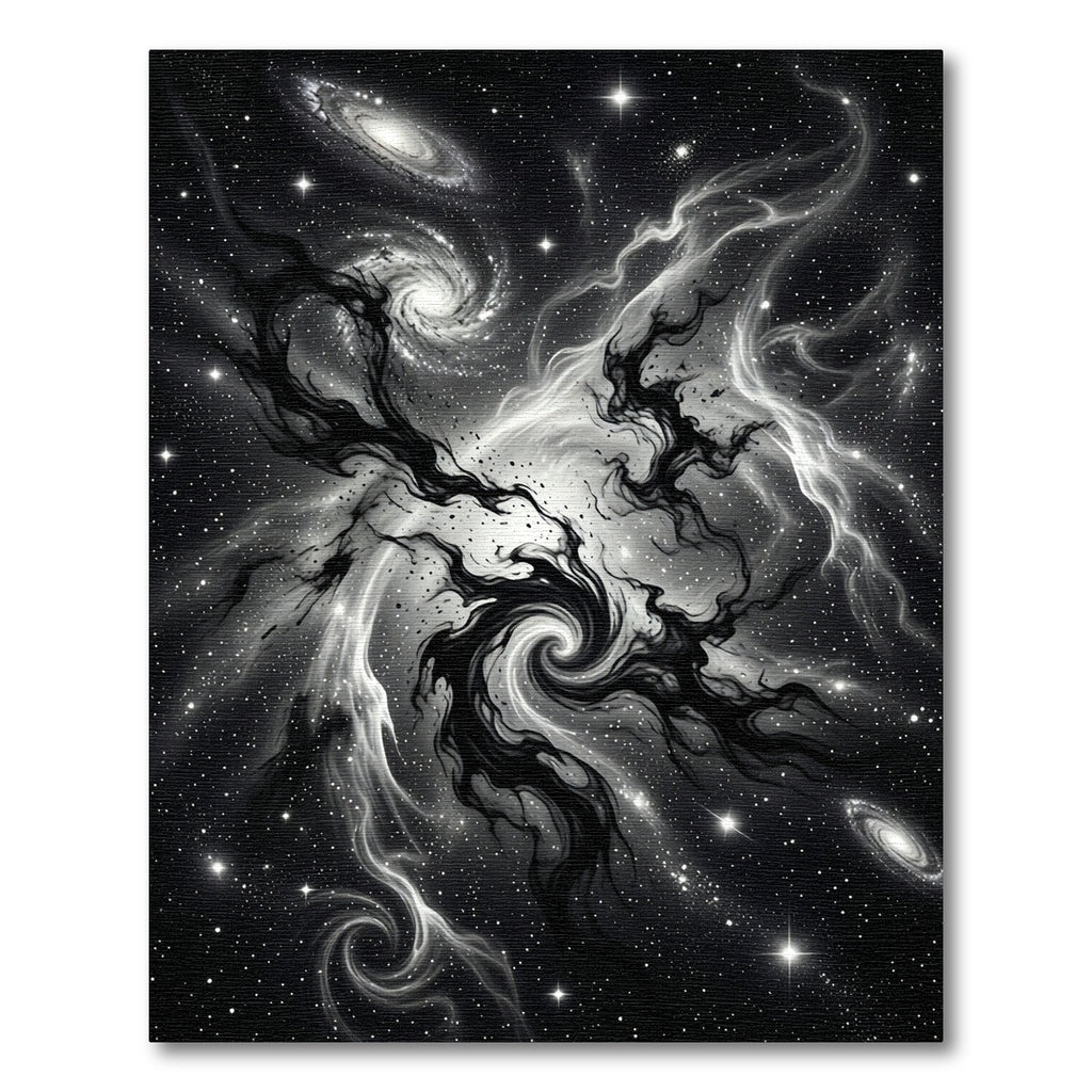 Cosmic Swirl Dark Nebula Stars Rug