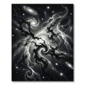 Cosmic Swirl Dark Nebula Stars Rug