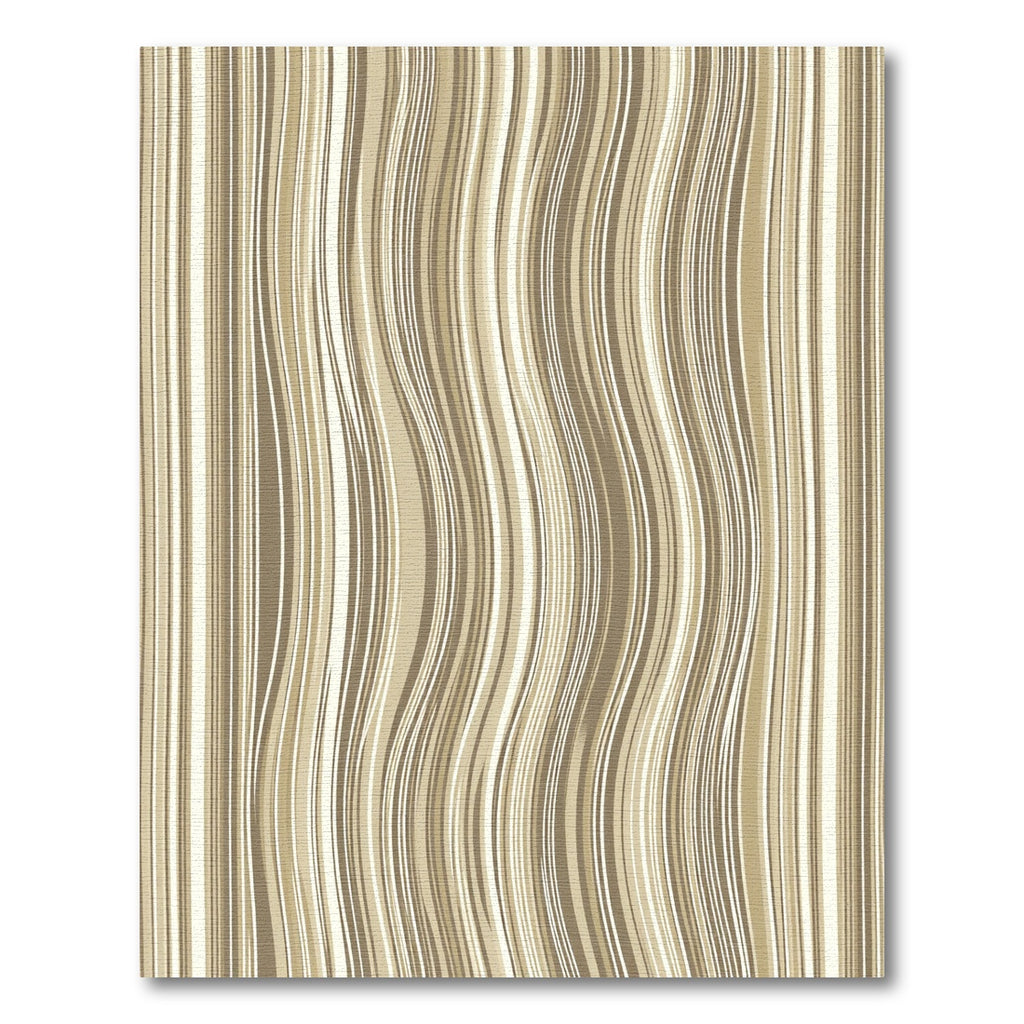 Beige Wavy Texture Neutral Striped Rug