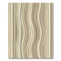 Beige Wavy Texture Neutral Striped Rug