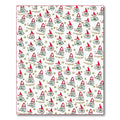 Festive Red Gnome Christmas Pattern Rug