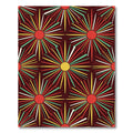 Retro Sunburst Radiating Rays Rug
