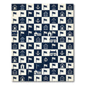 Nautical Houses and Flags Checkerboard Rug
