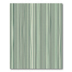 Green Vertical Wavy Line Stripe Rug