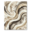 Modern Abstract Earthy Swirl Rug