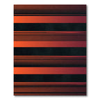 Modern Crimson Black Gradient Striped Rug
