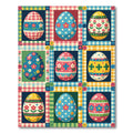 Festive Patchwork Easter Egg Quilt Rug