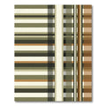 Modern Earthy Tone Linear Plaid Rug