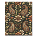 Rich Paisley Floral Botanical Illustration Rug