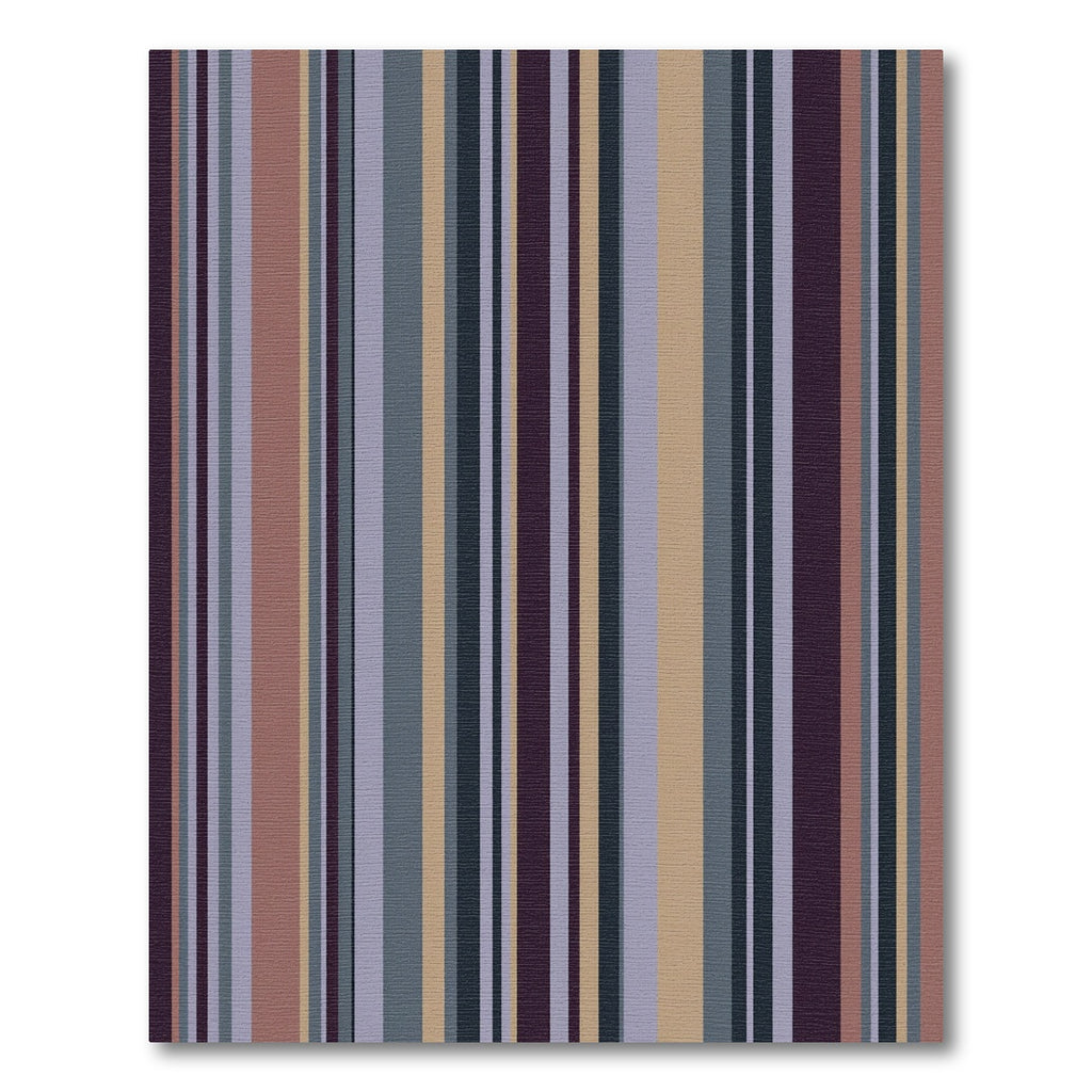 Subtle Plum Gray Beige Stripe Ensemble Rug