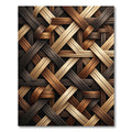 Rich Woven Wood Texture Rug
