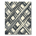 Grayscale Diagonal Brushstroke Diamond Rug