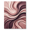 Modern Blush Abstract Wave Rug