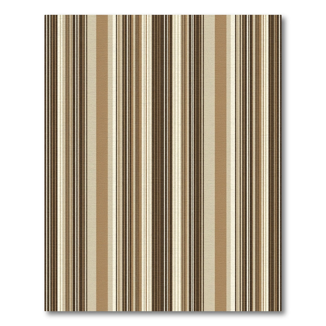 Subtle Vertical Stripes Warm Tones Rug