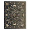 Ornate Bronze Floral Star Medallion Rug