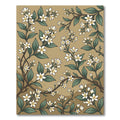 Creamy White Blossom Branch Composition Rug