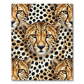 Golden Cheetah Spots Seamless Portrait Rug